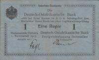 p7a from German East Africa: 1 Rupie from 1915